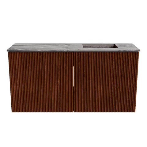Mondiaz JOYA-DLUX 80cm toiletmeubel - kleur Ruby - Wastafel FAYE positie Rechts 1 kraangat kleur Sombra. SW1425664