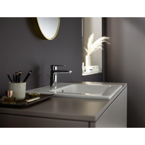 Hansgrohe Vernis Blend Eengreeps wastafelmengkraan - 100 - coolstart - met PopUp - trekwaste - hoogglans chroom SW642522