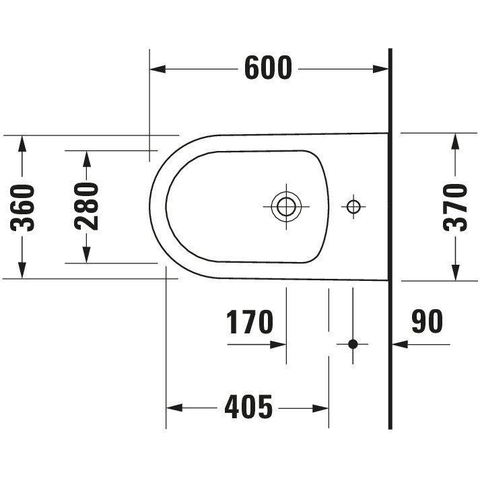 Duravit ME by Starck Bidet 0300876