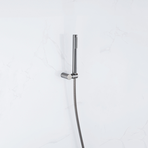 Fortifura Calvi Handdouchehouder - PVD - geborsteld gunmetal (antraciet) SW720568