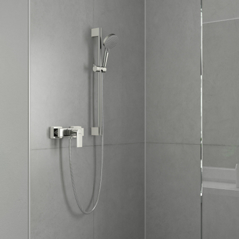 Hansgrohe Vernis Shape Eengreeps douchekraan - opbouw - hoogglans chroom SW651471