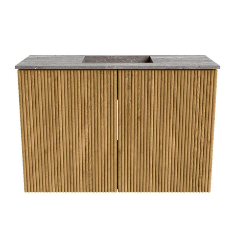Mondiaz JOYA-DLUX 60cm toiletmeubel - kleur Oak - Wastafel FAYE positie Midden 1 kraangat kleur Oza. SW1424087