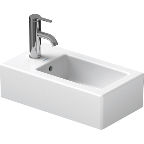 Duravit Vero Fontein - met kraangat - met overloop - 25x45cm - wit 0291345
