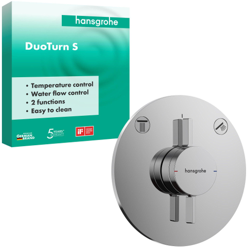 Hansgrohe DuoTurn S Inbouw mengkraan - voor 2 functies - hoogglans chroom SW918682