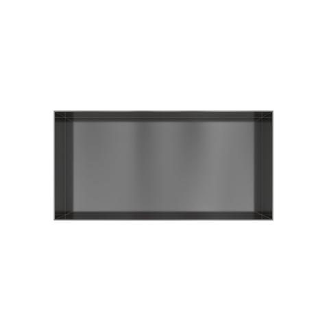 Hotbath &MORE Inbouwbox of inbouwnis - 30x60x10 - frameless - PVD - geborsteld gunmetal (antraciet) SW1246572