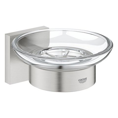 Grohe Start Cube Zeepschaal - met houder - wandmontage - Supersteel (RVS) SW878334