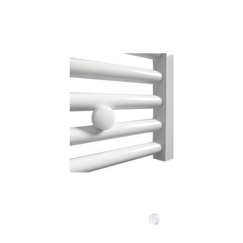 Sanicare HPW Radiateur électrique - 111,8x45cm - 596W - wifi - thermostat - argent - en bas à gauche - blanc SW1448027