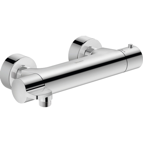 Duravit B.1 Thermostatische douchemengkraan - opbouw - 260x118x40mm - hoogglans chroom SW420803