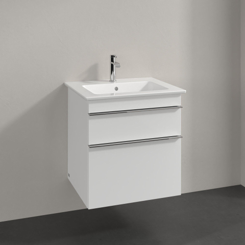 Villeroy & Boch venticello wastafelonderbouwkast - met 2 laden - voor wastafel - 55.3x50.2x59cm - glans wit GA50314
