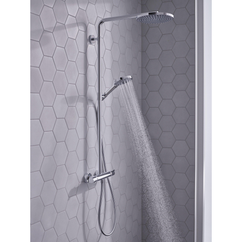 Hansgrohe Raindance Select S - select Regendoucheset - thermostaat - hoofddouche 24cm - hoogglans chroom SW204694