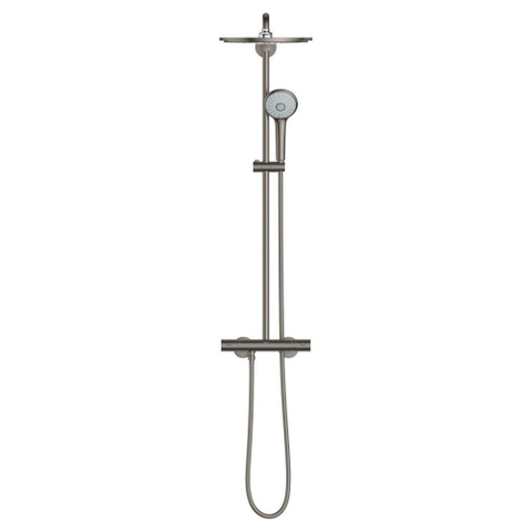 Grohe Euphoria XXL Regendoucheset Opbouw - hoofddouche 31cm - handdouche rond - brushed hard graphite (antraciet) SW98857