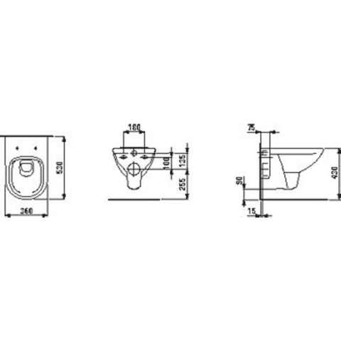 Laufen Pro hangtoilet – Rimless – diepte 53 cm – glans wit SW108610