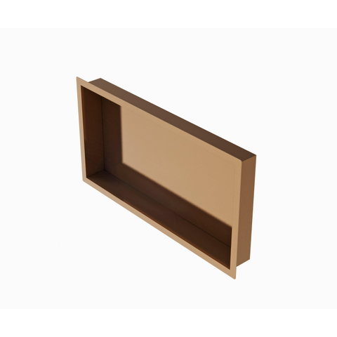 Sawiday Uni inbouwnis 30x60x10cm Geborsteld koper PVD (Koper) - hoekje krom -OUTLETSTORE STORE43278