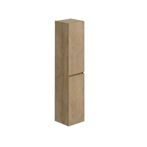 Thebalux Armoire haute - 2 portes - ouverture à gauche - profil de prise en main en bois - structure/lin gris SW839362