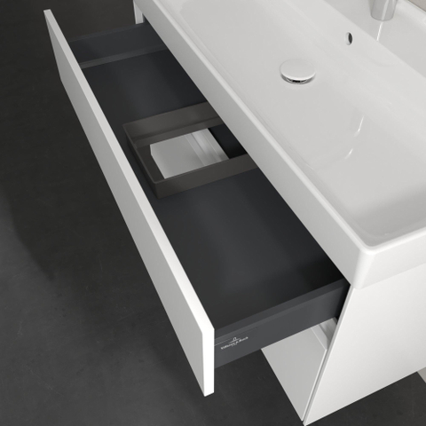 Villeroy & Boch Collaro wastafelonderkast - 95.4x54.6cm - 2 lades - mat wit SW479504