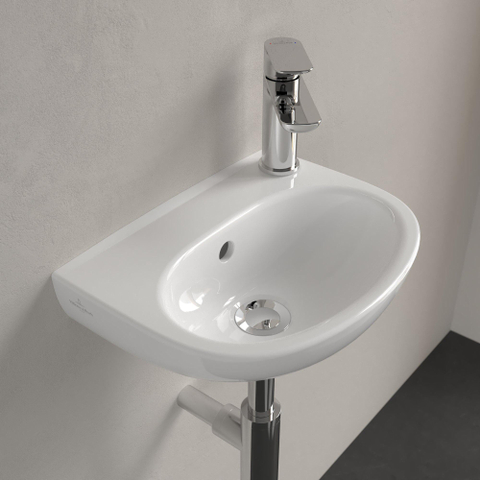 Villeroy & Boch O.novo Fontein - 360 x 275 x 145 mm - glans wit Alpin (wit) - met overloop SW878434