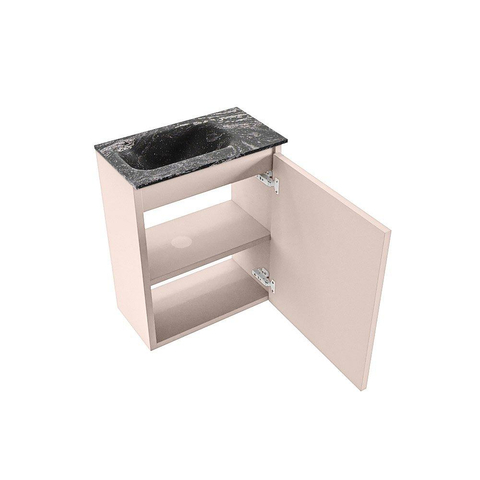 MONDIAZ TURE-DLUX Meuble de toilettes 40 cm Rosee. EDEN lavabo Lava position à gauche. Sans trou de robinet. SW1103966