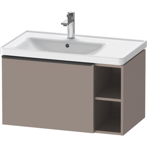 Duravit D-Neo wastafelonderkast 78.4x44x45.2cm 1 lade met softclose Basalt Mat SW640774