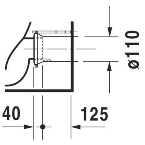 Duravit Starck 3 Closetpot staand - diepspoel - 36x56cm Pit - wit SW114651