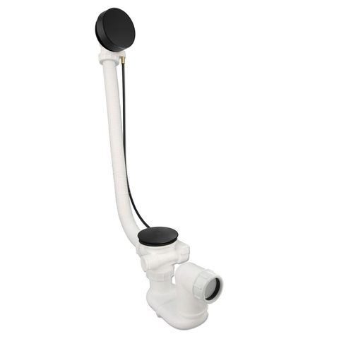 Xenz vidange de baignoire et combinaison de trop-plein noir mat SW160009