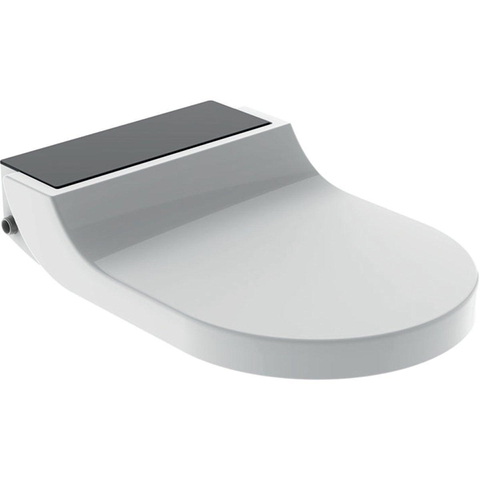 Geberit AquaClean tuma Zitting - onderdouche - zwart glas decor - glans wit SW87558