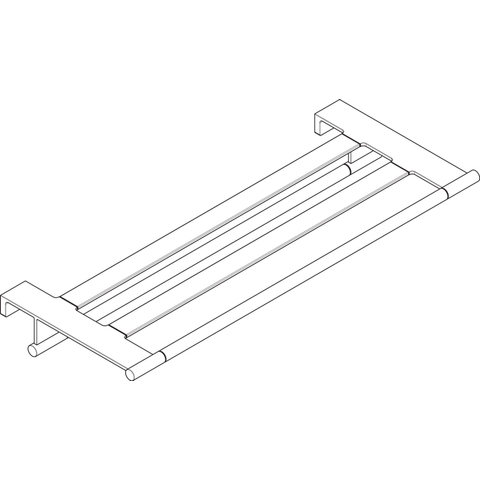 Hansgrohe AddStoris S handdoekrek met handdoekhouder mat zwart SW1567133