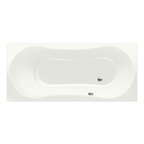 Xenz Dominica baignoire sans panneau 170x75cm avec pieds sans vidage Acrylique Edelweiss mat SW102890
