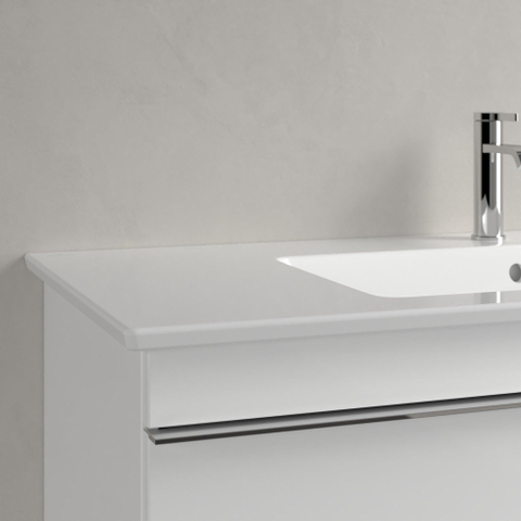 Villeroy & Boch Venticello Lavabo pour meuble avec lavabo droite 100x50cm avec 1 trou pour robinetterie (et 2 trous perçables) avec trop plein blanc 1025132