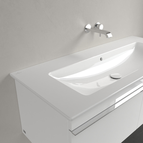 Villeroy & Boch venticello meubelwastafel - 120x50cm - zonder kraangat - met overloop - White Alpine (glans wit) 1025114