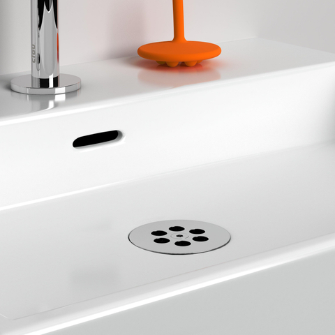 Clou Wash Me bouchon pour bonde pour obturateur d'eau en silicone inox Chromé SW9441