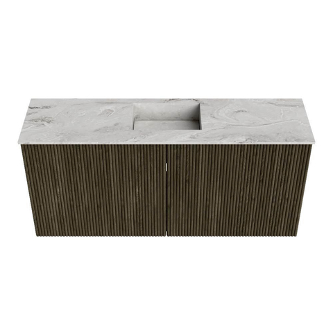 Mondiaz JOYA-DLUX 90cm toiletmeubel - kleur Shadow - Wastafel FAYE positie Midden Zonder kraangat kleur Glace. SW1422771