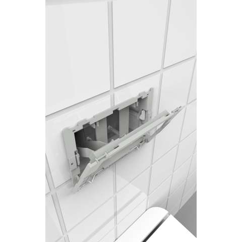 QeramiQ Push schanierende toiletblokhouder set met blokjes - geschikt Geberit UP320 - OUTLET UDEN STORE35826