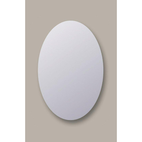 Sanicare Q-mirrors spiegel – ovaal – 80x120 cm – zonder verlichting – Zilver SW643959