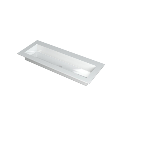 Ink Kraft lavabo - 120x45x1cm - sans trou de robinet - blanc brillant SW439588
