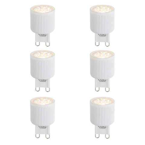 Luedd Lampe LED - set de 6 - G9 - 3W - 2700K - 300LM - dimmable SW1211329