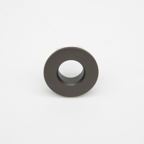 Fortifura Calvi Luxe Overloopring - 3cm - geschikt - voor wastafels - PVD - geborsteld gunmetal (antraciet) SW773494