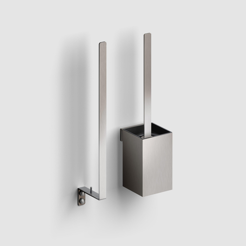 Clou Fold ensemble balai de WC - 35,5 cm de haut - modèle mural - acier inoxydable brossé SW721273