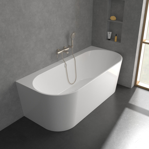 Villeroy & Boch Dawn Mitigeur de baignoire monocommande - Nickel brossé mat (Inox) SW974078