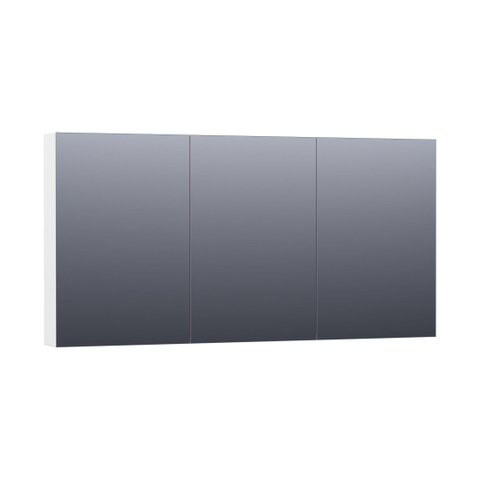 BRAUER Impress Deluxe armoire de toilette – 139 x 70 x 15 cm – LED indirecte – Blanc mat SW242142