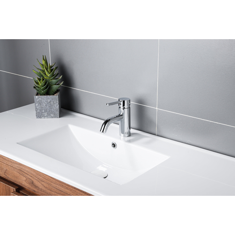 Fortifura Calvi Wastafelkraan - 14.8cm - opbouw - hoogglans chroom SW377810