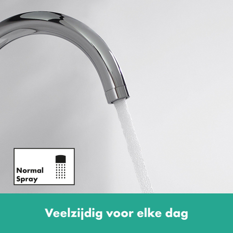 Hansgrohe Logis Eengreeps wastafelmengkraan - 210 draaibare uitloop - met PopUp - trekwaste - hoogglans chroom 0605655
