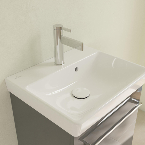 Villeroy & Boch Avento fontein - 45x37cm - 1 kraangat - met overloop - White Alpine (glans wit) SW59855
