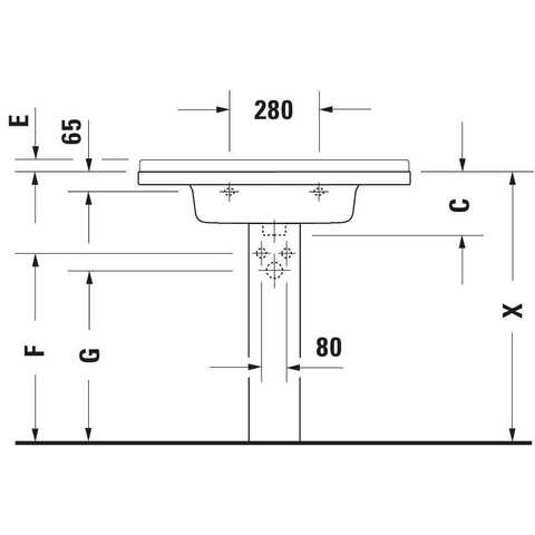 Duravit Starck 3 Meubelwastafel - 85x48.5cm - wit 0314080