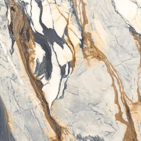 Ceralto Marvella Marble Vloertegel - 120X120 - 6.5mm - zijdeglans - wit SW1578943