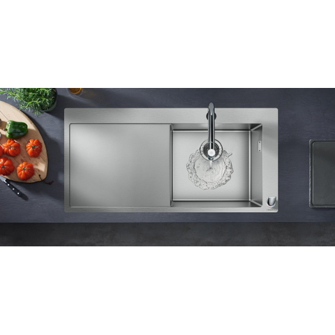 Hansgrohe Metris Select M71 2-gats - 1 greeps keukenkraan - met uittrekbare. vuistdouche - hoogglans chroom SW541876