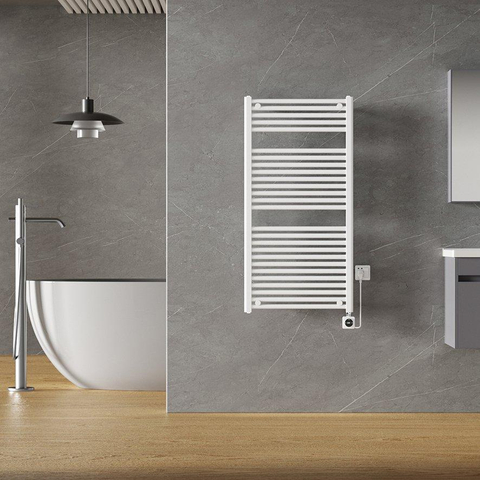 Wiesbaden Elara Elektrische radiator Smart WiFi - 118.5x60cm - glans wit SW1119294