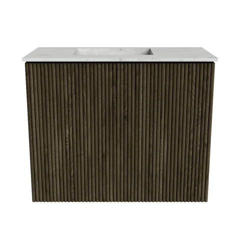 Mondiaz JOYA-DLUX 50cm toiletmeubel - kleur Shadow - Wastafel FAYE positie Links 1 kraangat kleur Opalo. SW1422883