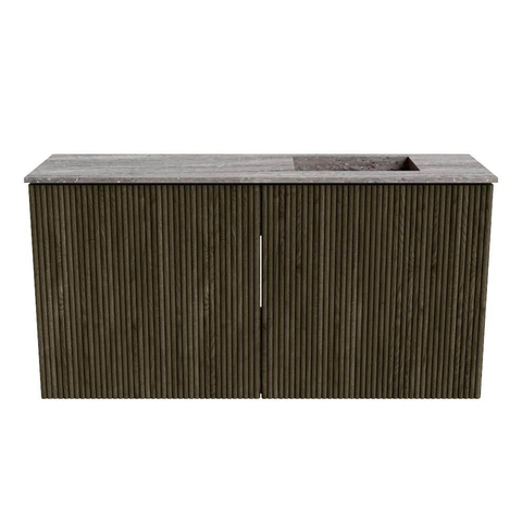 Mondiaz JOYA-DLUX Meuble de salle de bains 80cm - couleur Shadow - Vasque FAYE position Droite 1 trou de robinet couleur Oza SW1425037