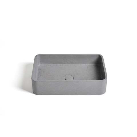 Ideavit Gaia Waskom 50x32.5x12cm Beton rechthoek Grey SW568405