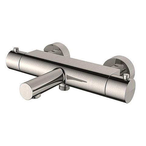 Wiesbaden Style Thermostatische badmengkraan cooltouch - PVD - geborsteld staal (RVS) SW420089